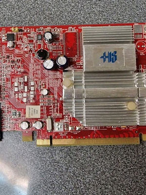 ATI Radeon x300 SE graphics card used with VGA and DVI outputs