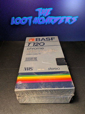 VHS κασσέτες BASF T120 καινούργιες, πακέτο 2 σφραγισμένες