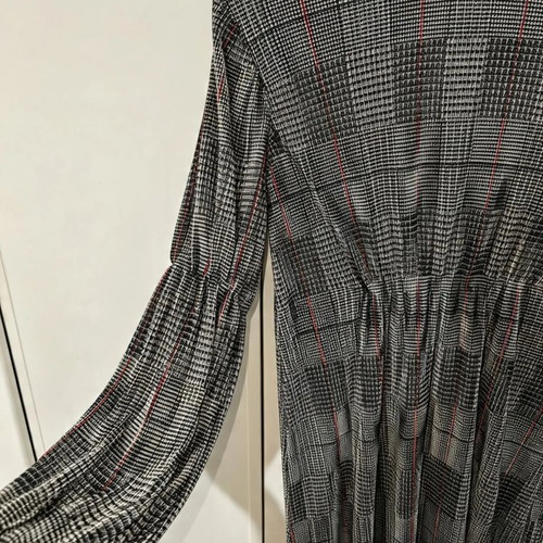 Zara long dress with check pattern, like new, size M