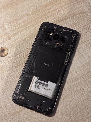 Samsung Galaxy S8 used, no back glass, 64GB, black