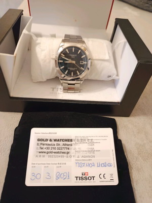 Tissot Gentleman Powermatic 80 automatic watch like new, black
