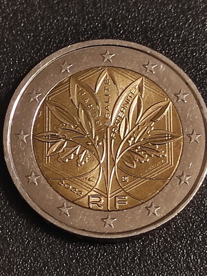 2 euro coin 2022 circulation France used
