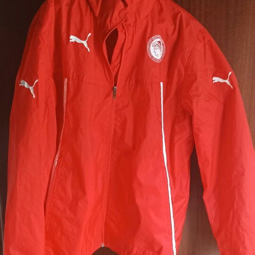 Olympiakos Puma windbreaker waterproof jacket like new, size Large