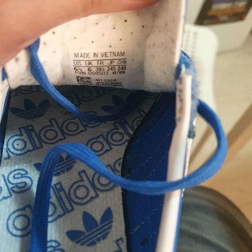 Adidas SL 72 blue athletic shoes size 39.5, worn twice
