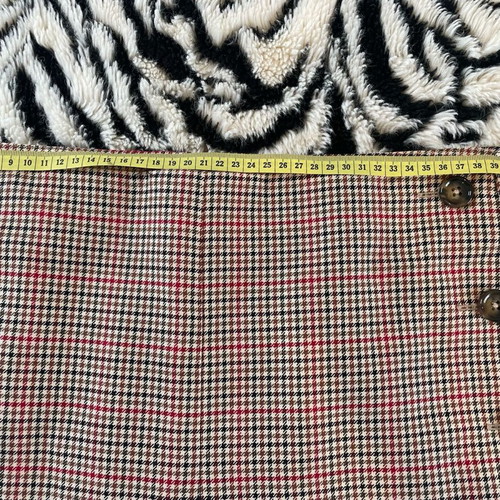Checked mini tweed skirt Mango like new, multicolored