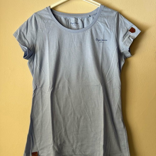 Pepe Jeans short-sleeve shirt size S like new, blue