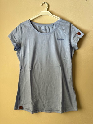 Pepe Jeans short-sleeve shirt size S like new, blue