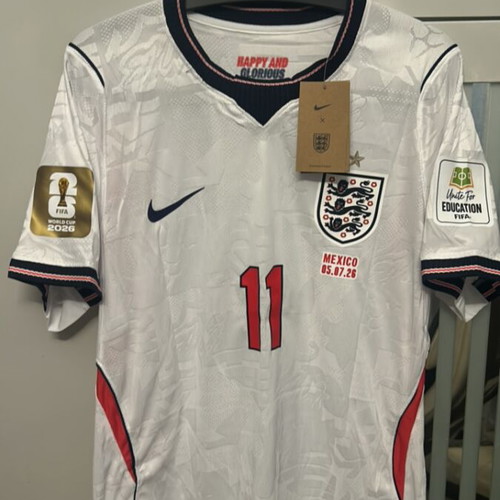 Nike England Rashford Jersey size L new, FIFA World Cup 2026