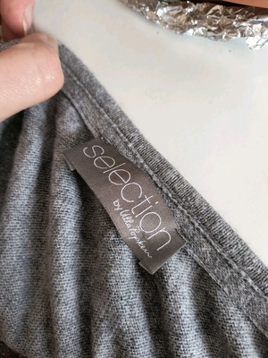 Ulla Popken dress used 5% cashmere 95% cotton gray