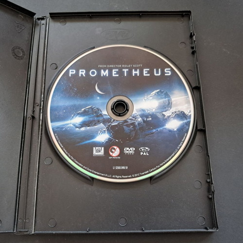 Prometheus DVD used, rental edition with Greek subtitles