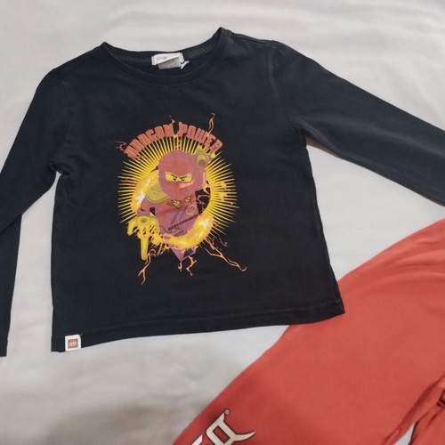 Ninjago pajamas size 116 cm like new, black and red