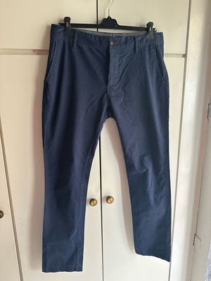 Bershka fabric pants blue XL like new