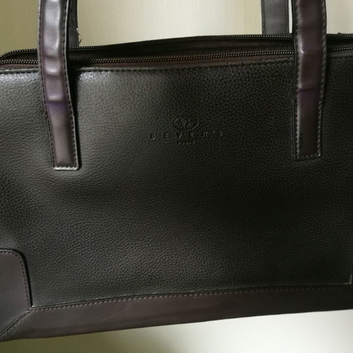 Bever's Paris vintage brown leather shoulder bag like new