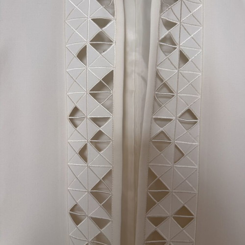 White Jacket Coat new with label, intricate design, size XL