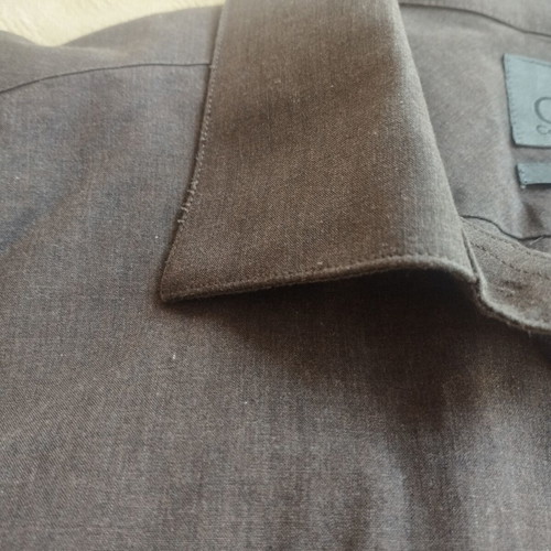 Calvin Klein slim fit shirt, brown, size L