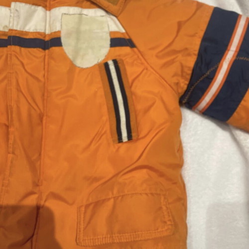 Orange jacket for boys 5 years old used, orange color