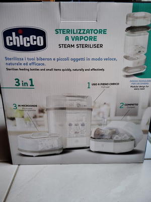 Chicco steam steriliser new with packaging