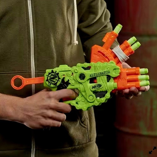 Nerf Zombie Strike Alternator Blaster used, excellent condition, no darts