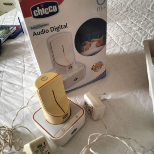 Chicco Audio Digital Baby Monitor used with box and power adapters