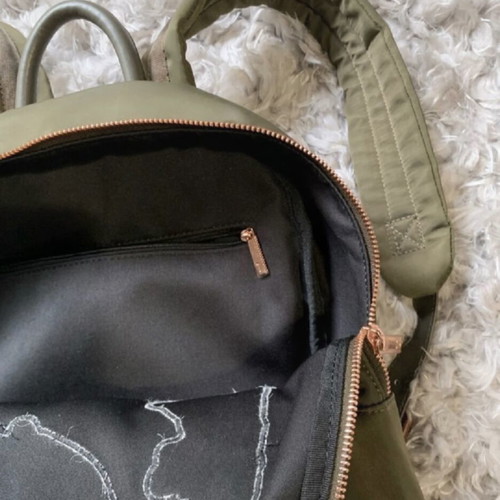 Ted Baker Slogan Appliqué Nylon Backpack like new, multicolor