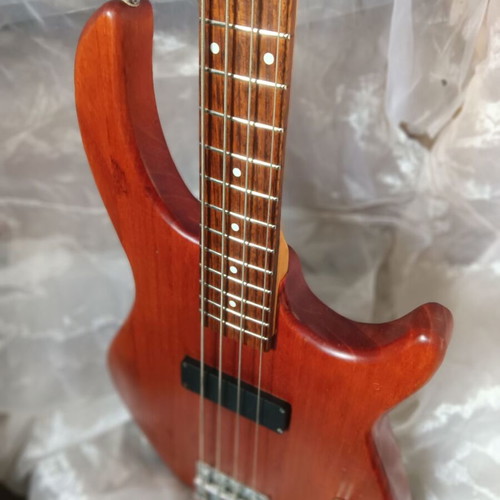 Dean electric bass guitar, 4-string wood top