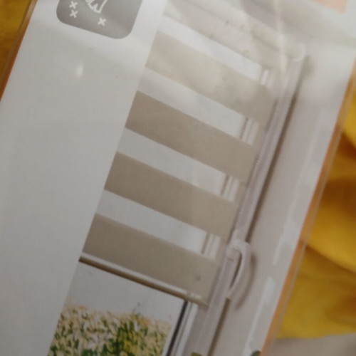 Window roller blind striped modern curtain