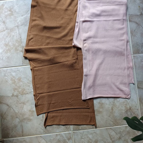 Scarves new, pack of 2, brown and pink, 1.95×38 cm