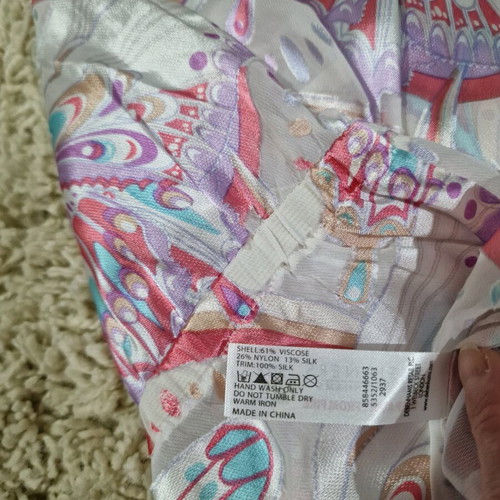 Matthew Williamson Butterfly tunic dress with silk fabric, like new, size XL