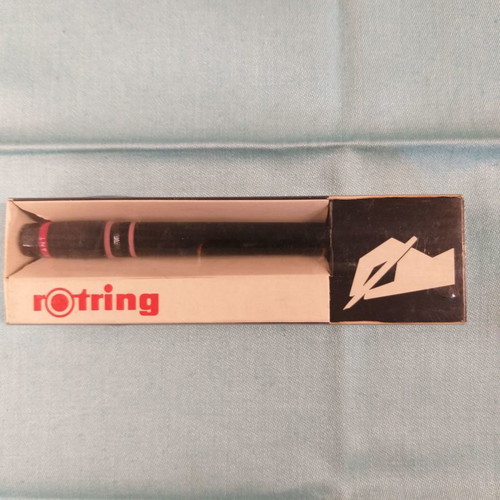 Rotring isographs and rapidographs used, pack of 8 with ink and lubricant