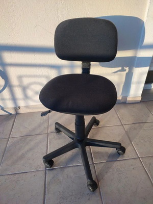 Καρέκλα γραφείου @Work μεταχειρισμένη με σταθερό λεβιέ ύψους, ύφασμα και μέταλλο