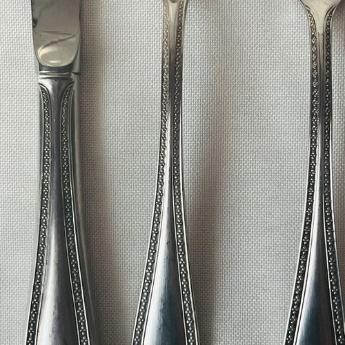 Noritake Marquise vintage επάργυρα μαχαιροπήρουνα σετ 3 τεμ. μεταχειρισμένο