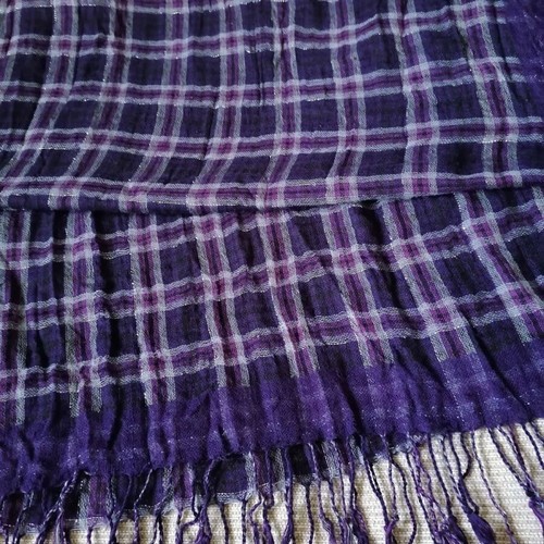 Alexi Andriotti scarf pashmina with fringes 180 x 68 cm like new, viscose