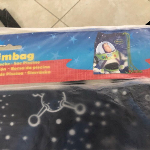 Buzz Lightyear Toy Story 2 swim bag new, purple 43x32cm
