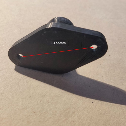 Ram mount adaptor for motorcycle new, 3d printed with PETG