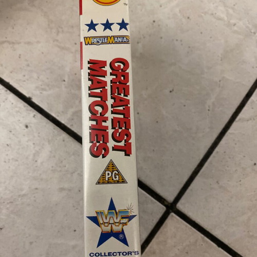 WWF Greatest Matches VHS used, authentic original tape 1990