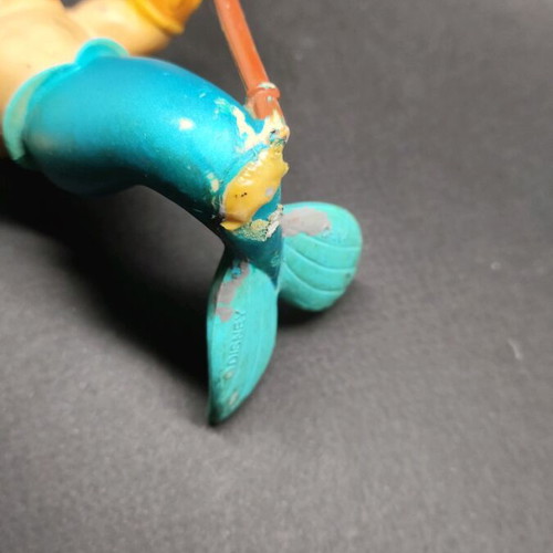 Triton Disney figure used, The Little Mermaid King Triton PVC