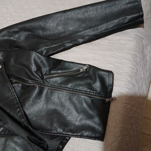 Biker jacket women's, black, XL