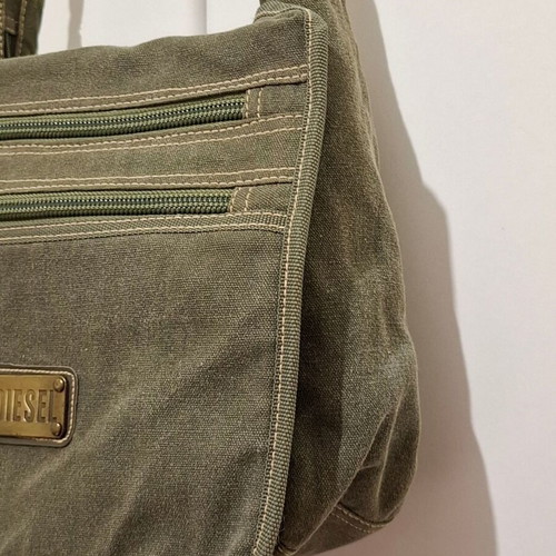 Diesel Y2K 2000s Messenger Bag khaki unisex used