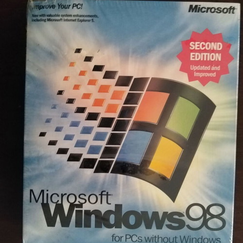 Windows 98 Second Edition sealed English retail package