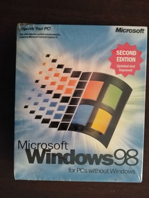 Windows 98 Second Edition sealed English retail package