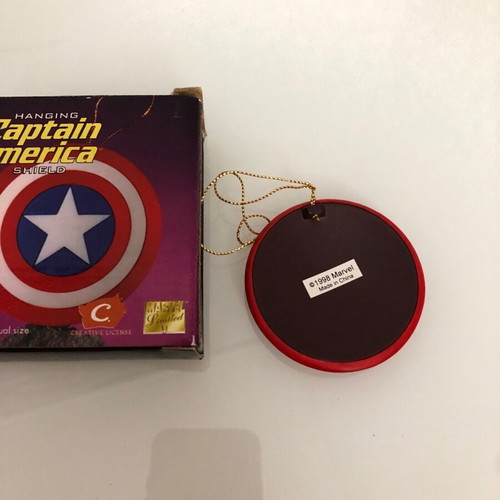 Captain America Shield ornament new, Marvel Comics 1998