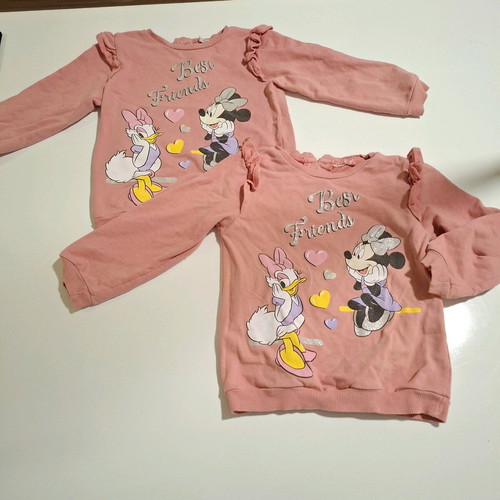 Disney Minnie Mouse & Daisy set of 2 sweaters used with gift leggings 3-4 years