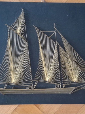 Two decorative frames with woven designs like new