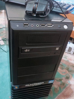Desktop computer used with monitor, mouse and keyboard