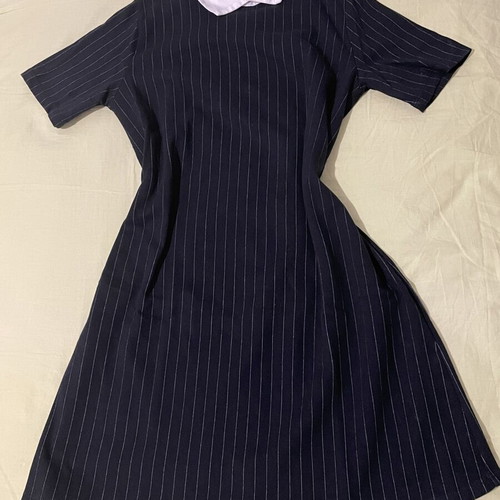 Gothic Wednesday Dress striped black and white, like new