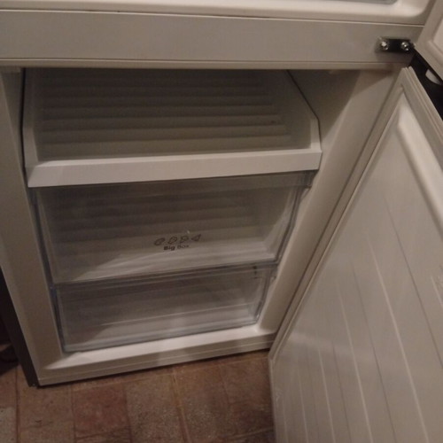 Refrigerator slightly used, silver color