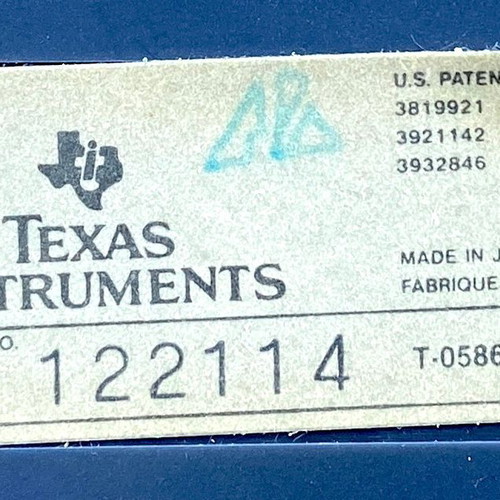 Texas Instruments TI-52 Solar Scientific Calculator used, vintage, made in Japan