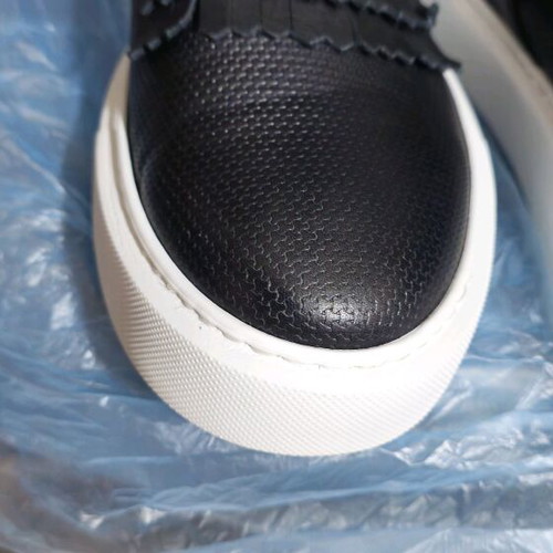 Robinson leather men's loafer like new, black and white, size 44
