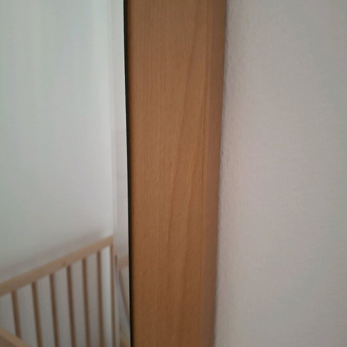 Handmade solid wood mirror like new