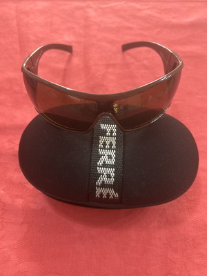 Vintage Gianfranco Ferré sunglasses with brown shield lenses, used